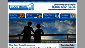 What Bluebeartravelinsurance.co.uk website looked like in 2018 (6 years ago)