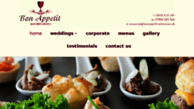 What Bonappetit-caterers.co.uk website looked like in 2018 (6 years ago)