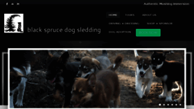 What Blacksprucedogsledding.com website looked like in 2018 (6 years ago)