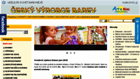 What Barvyartemiss.cz website looked like in 2018 (6 years ago)