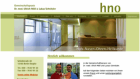 What Berliner-hno.de website looked like in 2018 (6 years ago)
