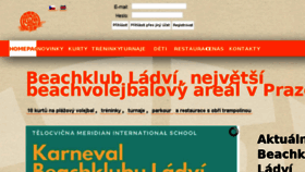 What Beachklubladvi.cz website looked like in 2018 (7 years ago)
