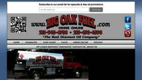 What Bigoakfuel.com website looked like in 2018 (6 years ago)