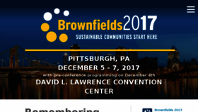 What Brownfields2017.org website looked like in 2018 (6 years ago)