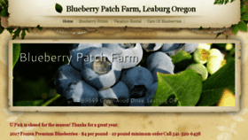What Blueberrypatchfarm.com website looked like in 2018 (6 years ago)