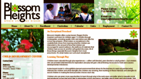 What Blossomheights.com website looked like in 2018 (6 years ago)
