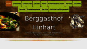 What Berggasthof.de website looked like in 2018 (6 years ago)