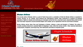 What Bhutan-airline.com website looked like in 2018 (6 years ago)