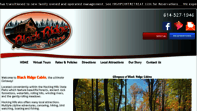 What Blackridgecabins.com website looked like in 2018 (6 years ago)