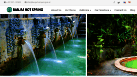 What Banjarhotspring.co.id website looked like in 2018 (6 years ago)