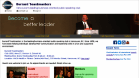 What Burrardtoastmasters.com website looked like in 2018 (6 years ago)