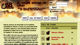 What Bbleagues.com website looked like in 2018 (8 years ago)
