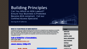 What Buildingprinciples.com website looked like in 2018 (6 years ago)