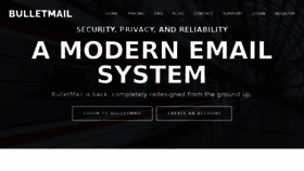 What Bulletmail.org website looked like in 2018 (6 years ago)