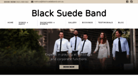 What Blacksuedeband.com.au website looked like in 2018 (6 years ago)