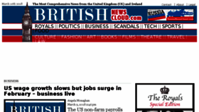 What Britishnewscloud.com website looked like in 2018 (6 years ago)