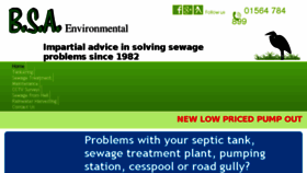 What Bsaenvironmental.co.uk website looked like in 2018 (6 years ago)