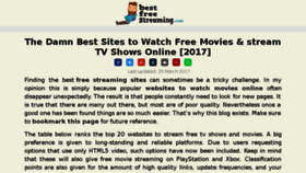 What Bestfreestreaming.com website looked like in 2018 (6 years ago)
