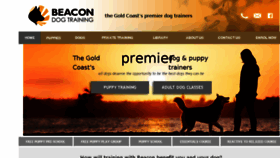 What Beacondogtraining.com.au website looked like in 2018 (6 years ago)