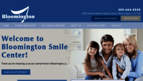 What Bloomingtonsmilecenter.com website looked like in 2018 (6 years ago)