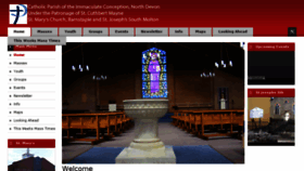 What Barnstaplecatholicchurch.com website looked like in 2018 (6 years ago)