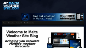 What Blog.maltaweathersite.com website looked like in 2018 (6 years ago)
