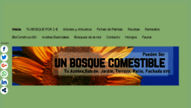 What Bosquescomestibles.es website looked like in 2018 (6 years ago)