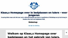 What Bedplassen-luiers.nl website looked like in 2018 (6 years ago)