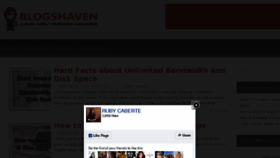 What Blogshaven.com website looked like in 2018 (6 years ago)