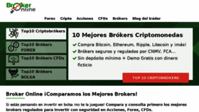 What Brokeronline.es website looked like in 2018 (6 years ago)