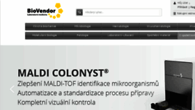 What Biovendor.cz website looked like in 2018 (6 years ago)