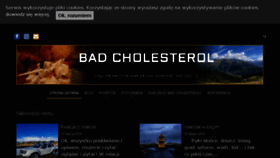 What Badcholesterol.pl website looked like in 2018 (6 years ago)