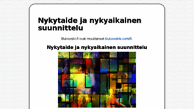 What Bukowski.fi website looked like in 2018 (6 years ago)