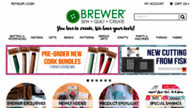 What Brewersewing.com website looked like in 2018 (6 years ago)