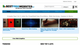 What Bestfreewebsites.net website looked like in 2018 (6 years ago)