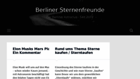 What Berlinersternenfreunde.de website looked like in 2018 (6 years ago)