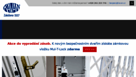 What Bezpecnostni-dvere-mrize-kavan.cz website looked like in 2018 (6 years ago)