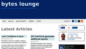 What Byteslounge.com website looked like in 2018 (6 years ago)