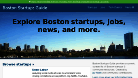 What Bostonstartupsguide.com website looked like in 2018 (6 years ago)