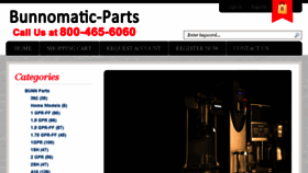 What Bunnomatic-parts.com website looked like in 2018 (6 years ago)