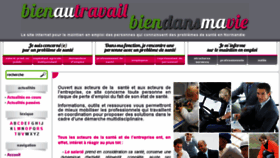 What Bienautravailbiendansmavie.fr website looked like in 2018 (6 years ago)