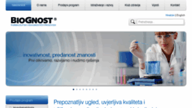 What Biognost.com website looked like in 2018 (6 years ago)