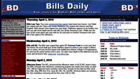 What Billsdaily.com website looked like in 2018 (6 years ago)