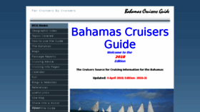 What Bahamascruisersguide.com website looked like in 2018 (6 years ago)