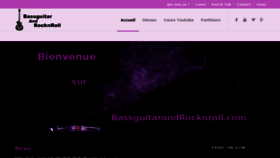What Bassguitarandrocknroll.com website looked like in 2018 (6 years ago)
