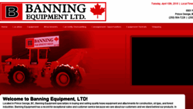 What Banningequipment.com website looked like in 2018 (7 years ago)