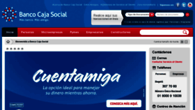 What Bancocajasocial.com.co website looked like in 2018 (6 years ago)