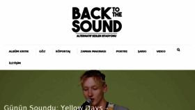 What Backtothesound.com website looked like in 2018 (6 years ago)