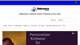 What Babyknitsandmore.com website looked like in 2018 (6 years ago)