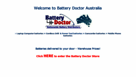 What Batterydoctor.com.au website looked like in 2018 (6 years ago)